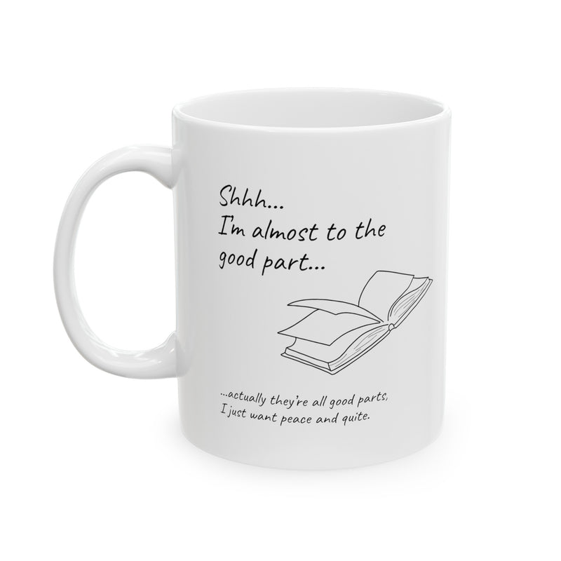 Reading Mug for Moms, Love to Read Gift, Humor Gift Mug, Library Mug, White Ceramic Mug, Funny Reading Mug, Librarian Gift, Quirky Mugs