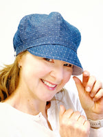Hats for Women, Summer Hats for Ladies, Women's Baker Boy Hat, Linen Blend Summer Hat