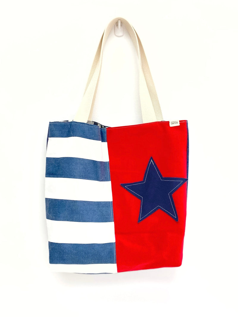 Reusable Grocery Bag, The Perfect Market Bag, Nautical Bag, Eco-Friendly, Festival Bag, B12