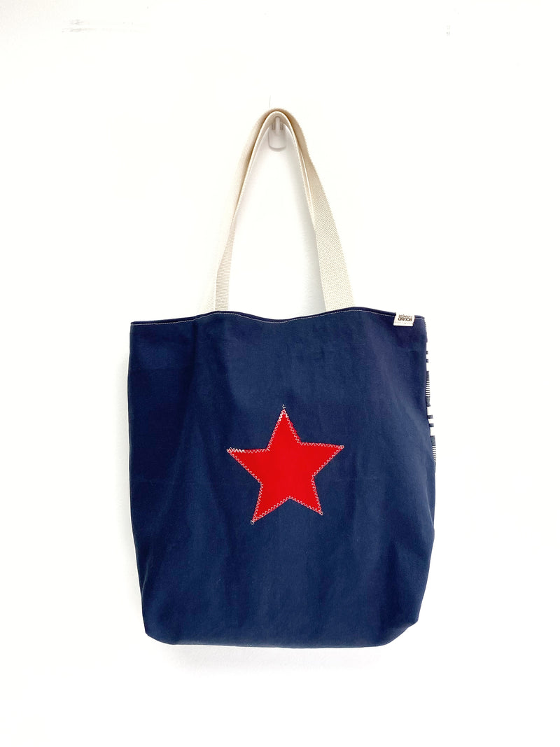 Reusable Grocery Bag, The Perfect Market Bag, Nautical Bag, Eco-Friendly, Festival Bag, B14