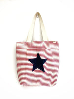 Reusable Grocery Bag, The Perfect Market Bag, Nautical Bag, Eco-Friendly, Festival Bag, B15