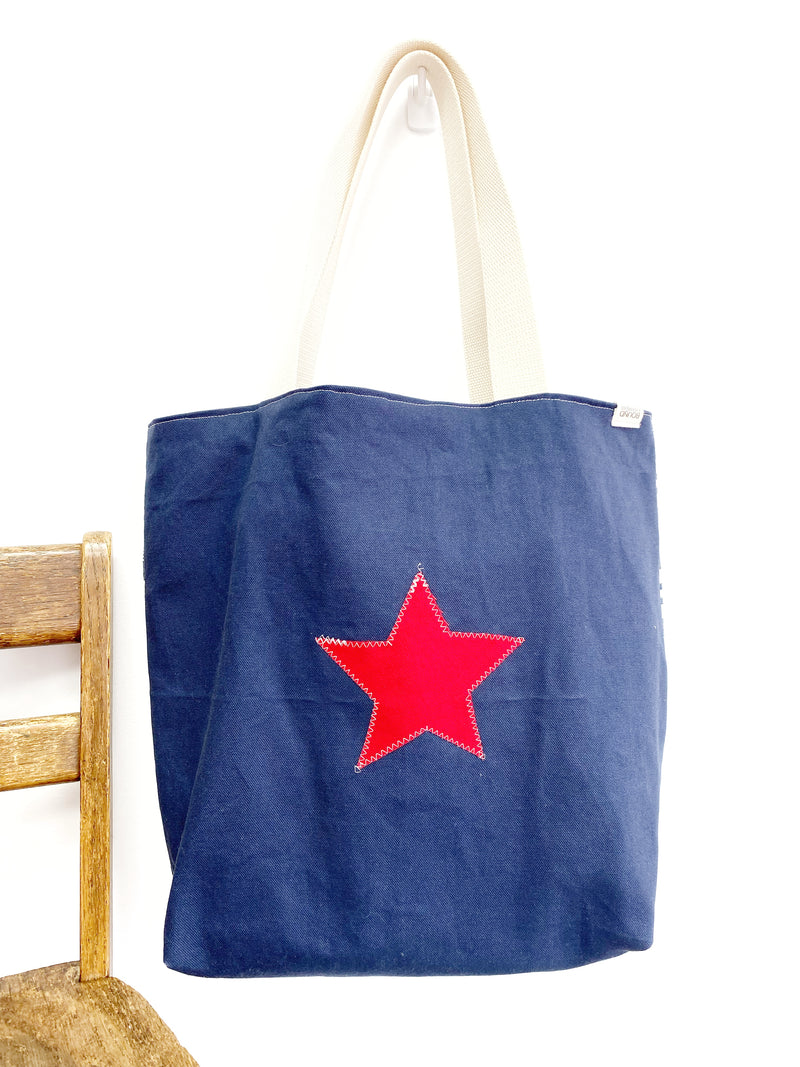 Reusable Grocery Bag, The Perfect Market Bag, Nautical Bag, Eco-Friendly, Festival Bag, B14
