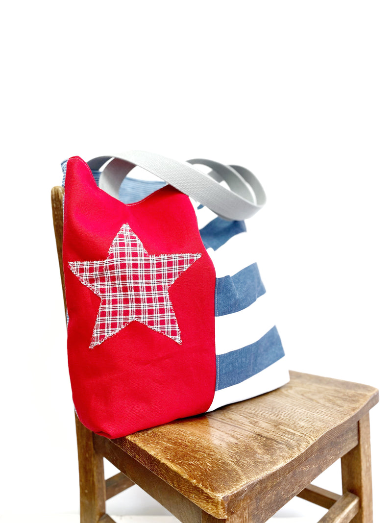 Reusable Grocery Bag, The Perfect Market Bag, Nautical Bag, Eco-Friendly, Festival Bag, B17