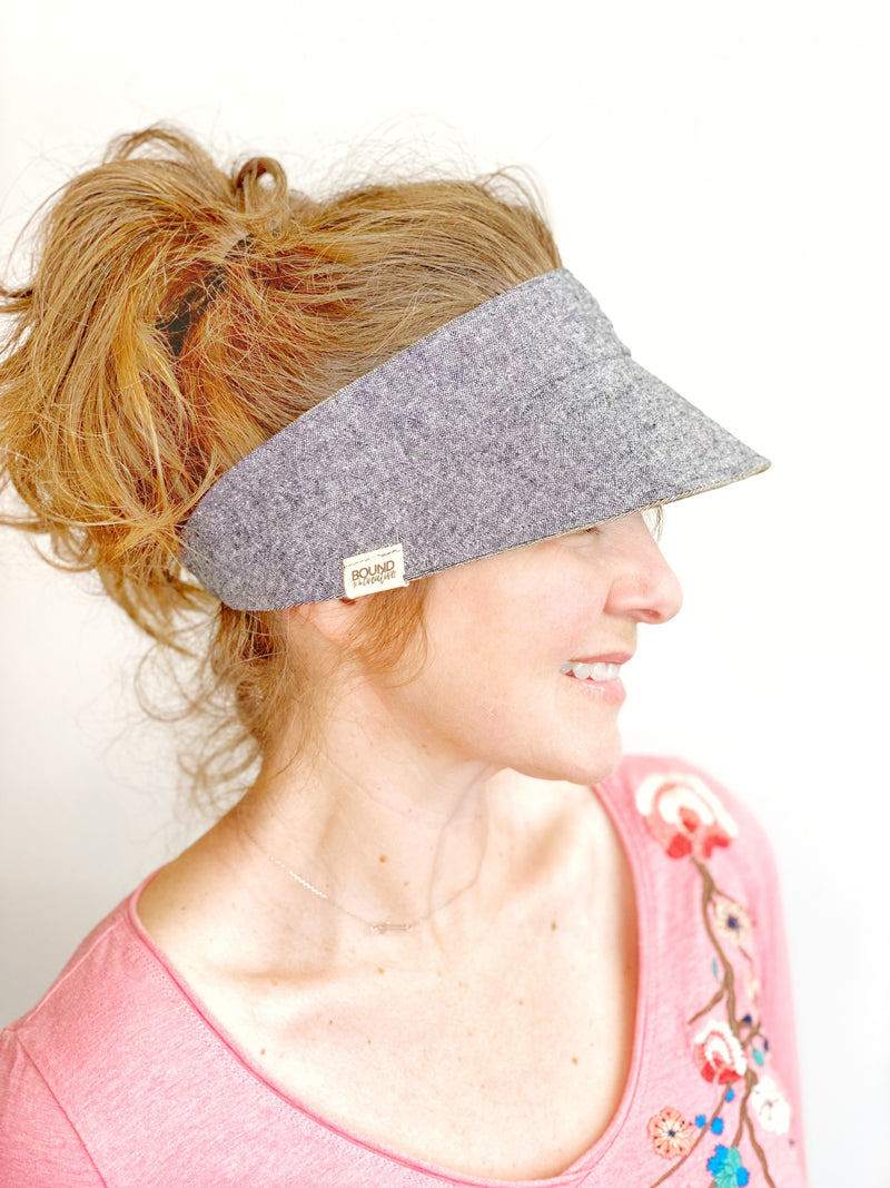 Adjustable Visor for Women, Reversible Sun Visor, Summer Hat for