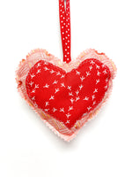 Leather Stamped Valentine Heart, Individual, SH19