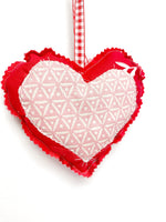 Leather Stamped Valentine Heart, Individual, SH63