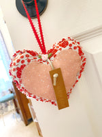 Custom COURAGE Valentine, Gift for Friend, Pre-Stamped Leather Valentine Heart, Individual, Individual, "COURAGE"