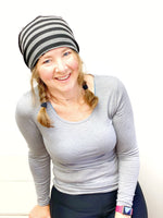 Lightweight Beanie for Ladies, Stretch Beanie Hat for Women, Stretch Jersey Hat, Soft Cotton Beanie L205, Large