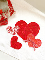 Valentine Tea Towels, Timeless Home Decor for Valentine's Day, Gift for Friend, Decorative Valentine Towel
