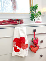 Valentine Tea Towels, Timeless Home Decor for Valentine's Day, Gift for Friend, Decorative Valentine Towel