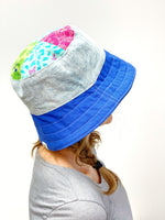 Medium/Large Cute Patchwork Bucket Hat, Ready to Ship