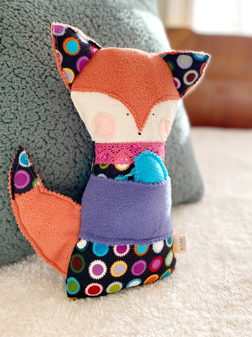 cute upcycled fox for kids