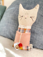 Creative Cuddles, Kitty Cat Animal for Kids, Eco-Friendly, Children's Sensory Stuffed Animal, Upcycled Stuffed Play Kitten for Kids