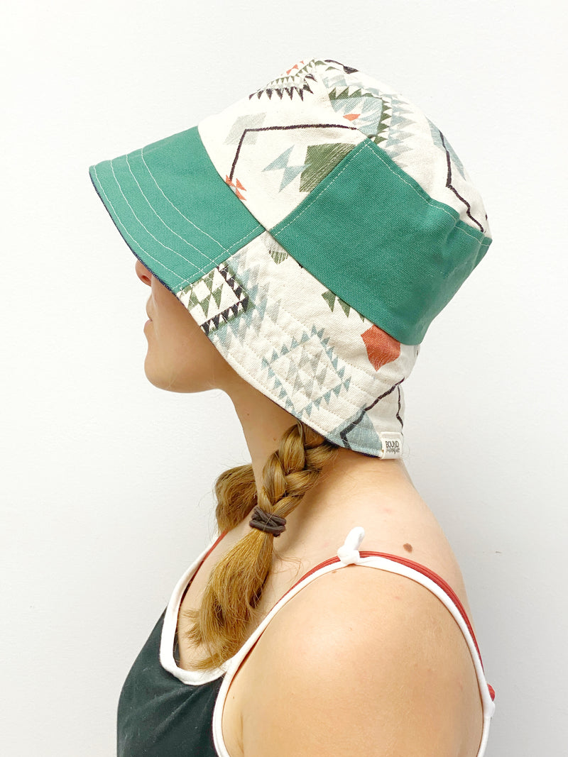 Small Cute Patchwork Bucket Hat , Ready to Ship