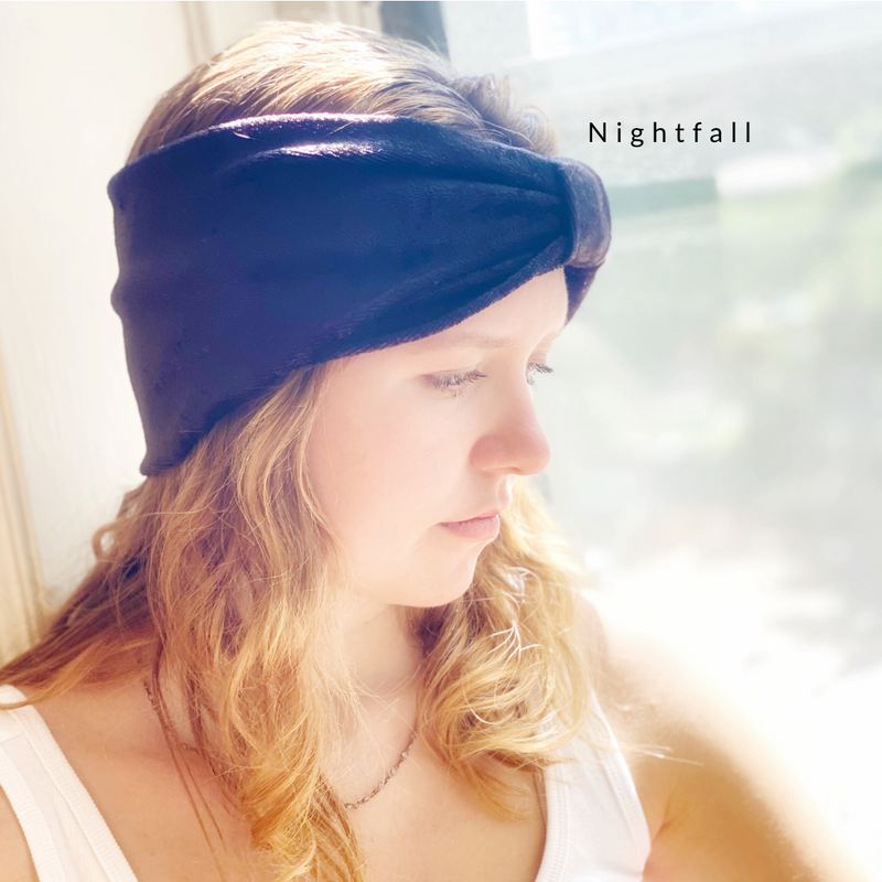 Relaxing Velvet Stretch Headband for Women, Multiple Colors Available