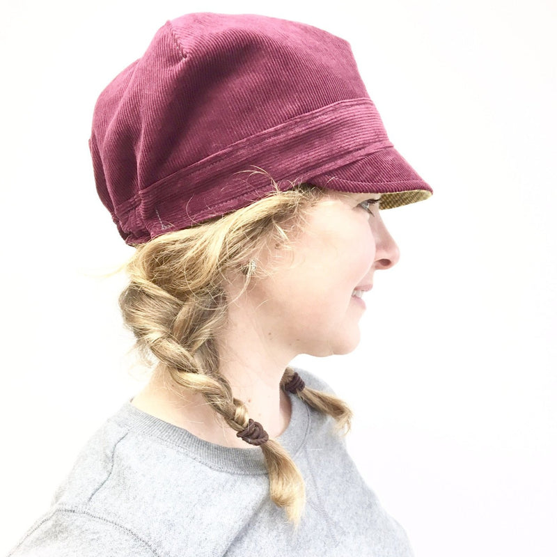 fall corduroy hat for women  