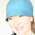 summer hat for women in linen blend fabric