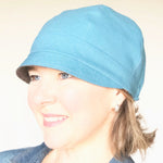 linen blend spring hat for women