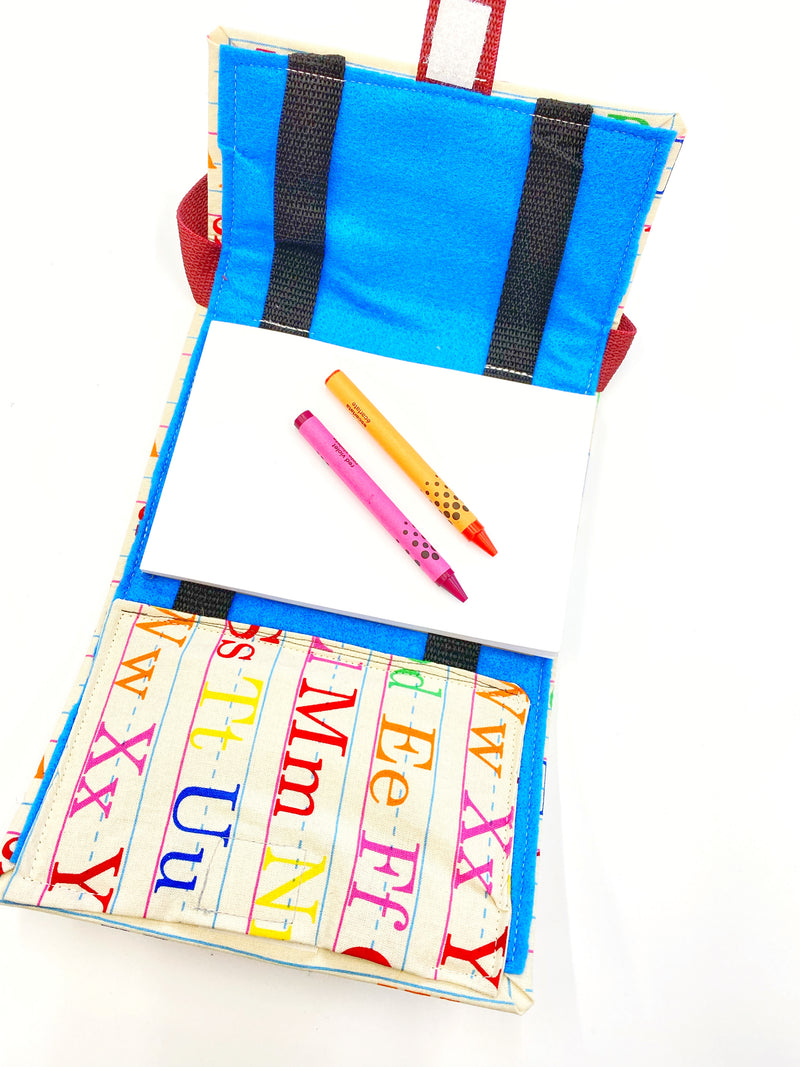 The Doodle Tote™, Creativity for Kids, Handmade Travel Coloring Tote for Toddlers