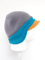 NEW Color Block Fleece Beanie Earflap Hat