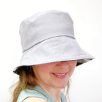 cute grey summer sun hat