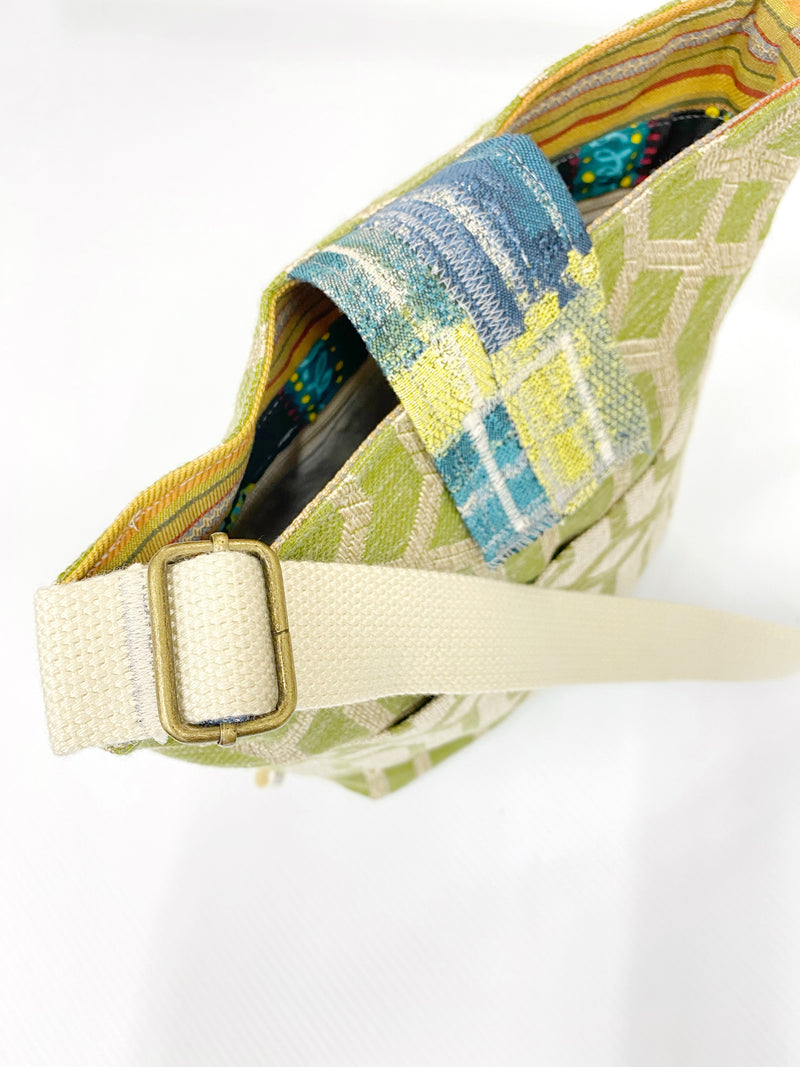 Crossbody Purse, One of a Kind Bag, Upholstery Upcycled Bag, Tote Bag, Medium Size Purse
