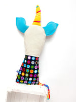 Creative Cuddles, Stuffed Unicorn for Kids, Children's Sensory Stuffed Animal, Upcycled Stuffed Animal for Kids