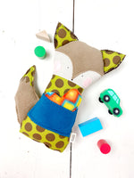 Creative Cuddles, Fox Animal for Kids, Children's Sensory Stuffed Animal, Upcycled Stuffed Animal for Kids