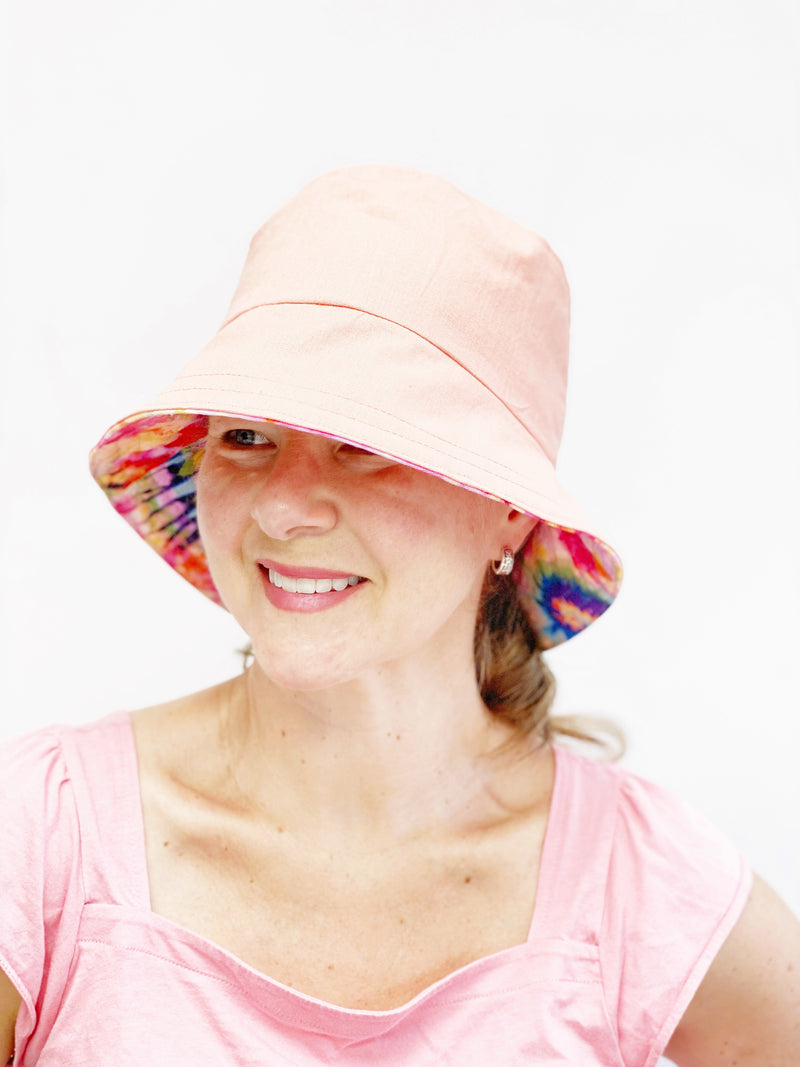 Large Brim Women's Sun Hat, Cute Bucket Hat for Beach, Wide Brim