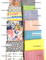 Tie-Dye Women's Summer Visor, Reversible Visor, Large Visor, Color Choices